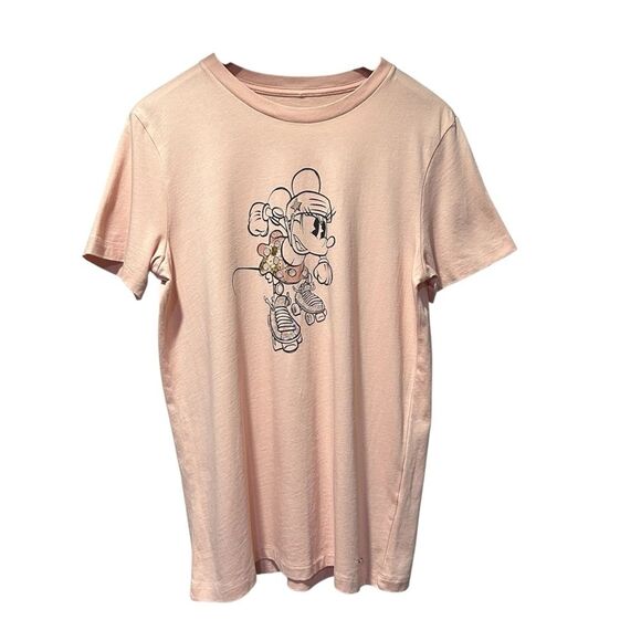 Disney x Coach Pink Mini Mouse Sequin Tshirt Small - Picture 1 of 5